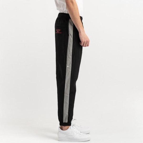 Спортивные штаны с логотипом swoosh плетеные штаны для мужчин Nike, серый — фото 4