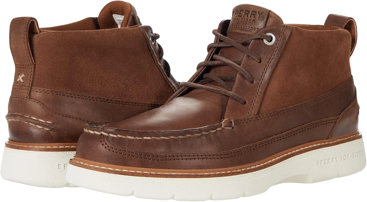 Мужские мокасины Sperry A/O Plushwave Lug Chukka Boots, коричневый