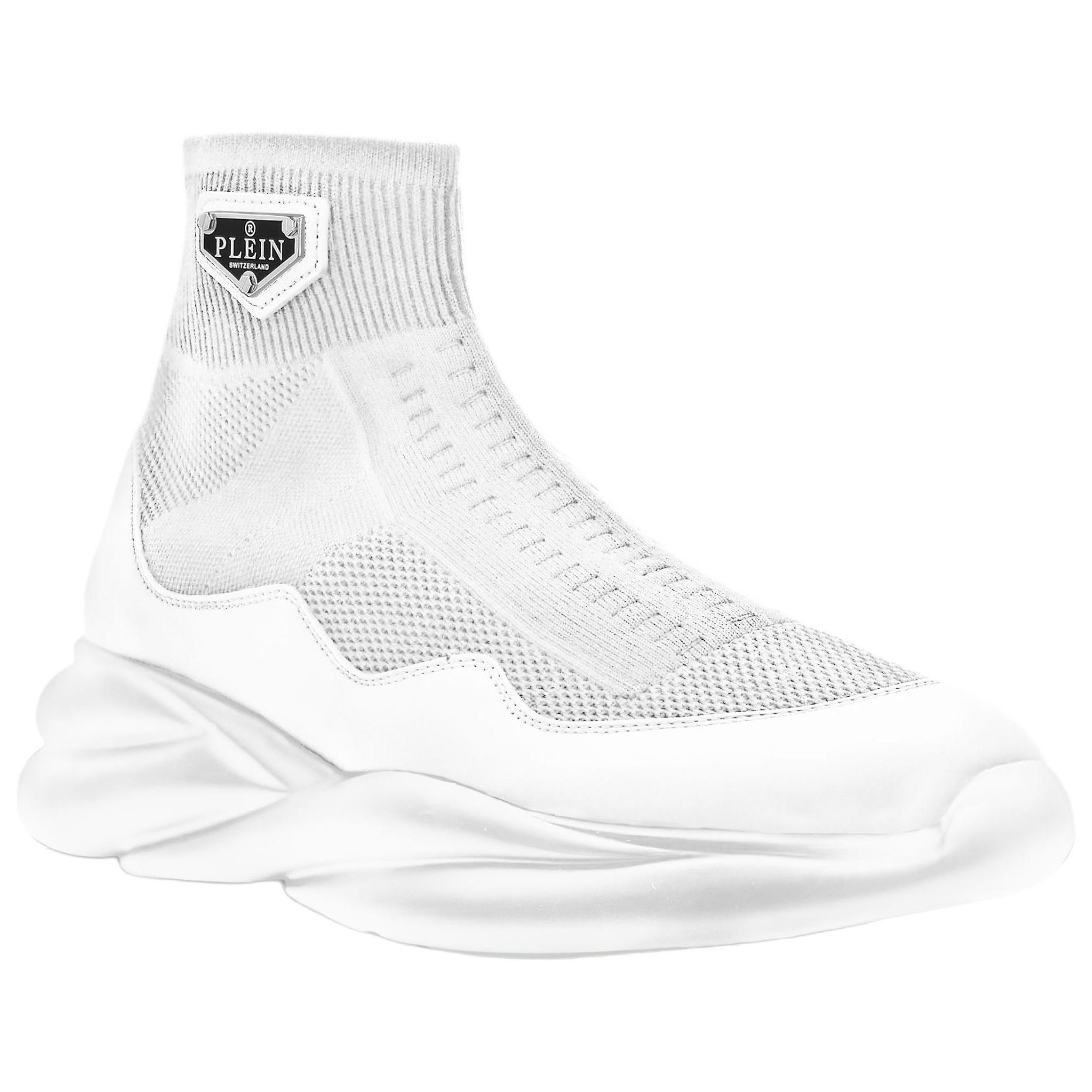 Кроссовки Skywalker High top Casual Unisex белые PHILIPP PLEIN — фото 4