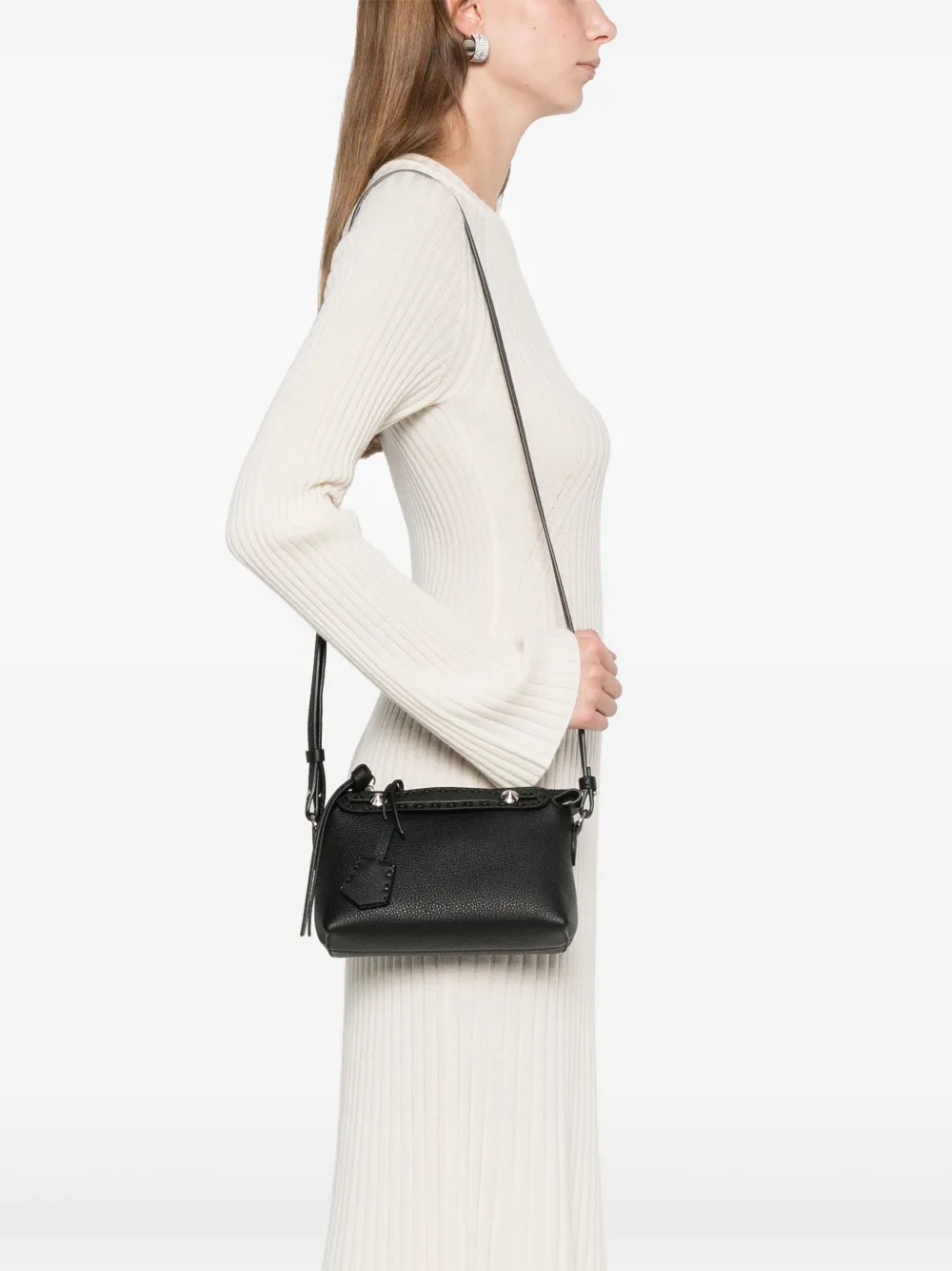 Мини-сумка By The Way Selleria FENDI, черный — фото 2
