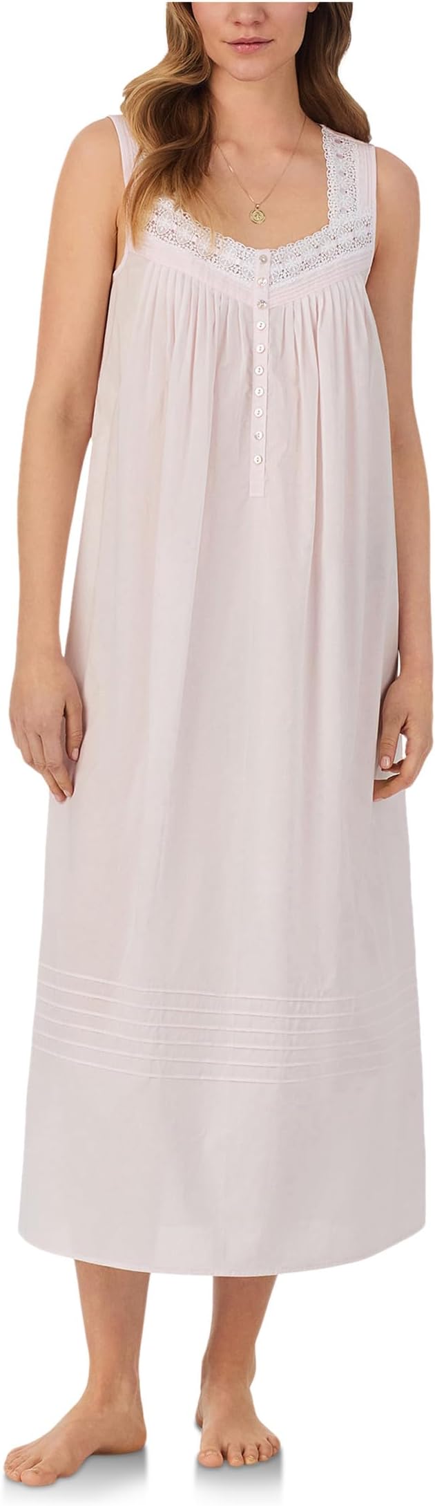 

Ночная рубашка Eileen West Cotton Woven Sleeveless Long Ballet Nightgown, розовый