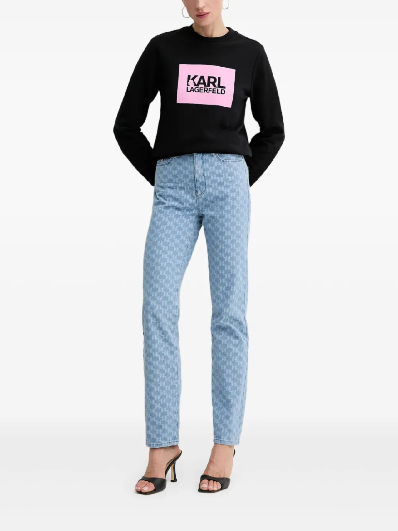 

Толстовка с логотипом Karl Lagerfeld, черный