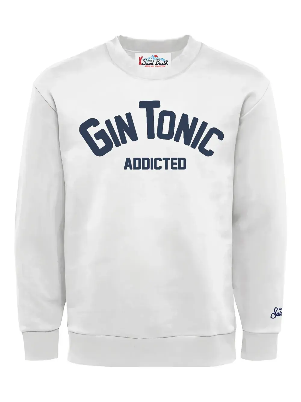 

Толстовка с круглым вырезом и логотипом Mc2 Saint Barth, белый