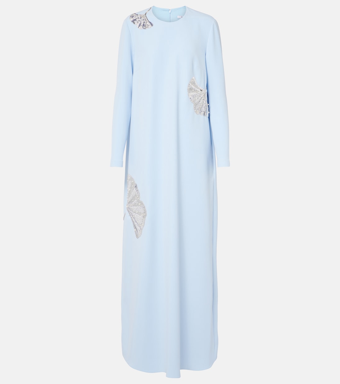 

Платье Naima из крепа с декоративным узором Safiyaa, Pale Blue With Silver