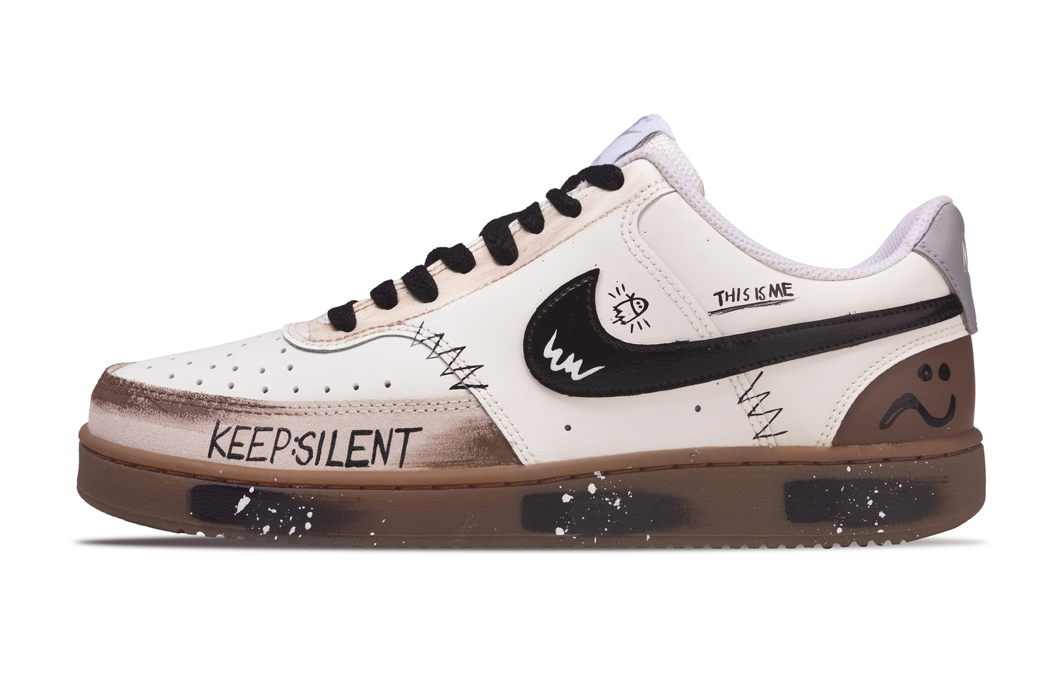 

Nike Кроссовки Court Vision Monologue Coverage Low top мужские бежево-красные