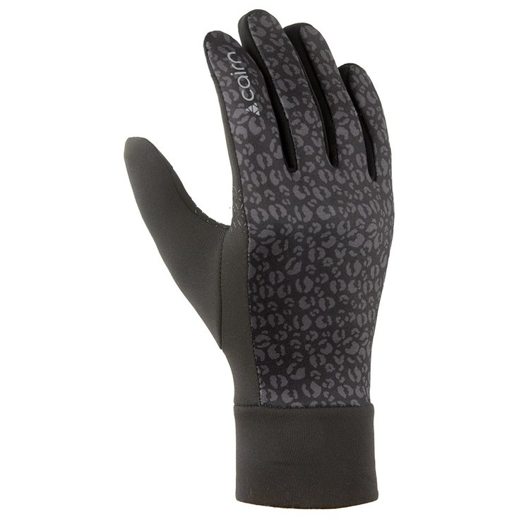 

Перчатки теплые на ощупь, черные, леопардовые - xs Cairn