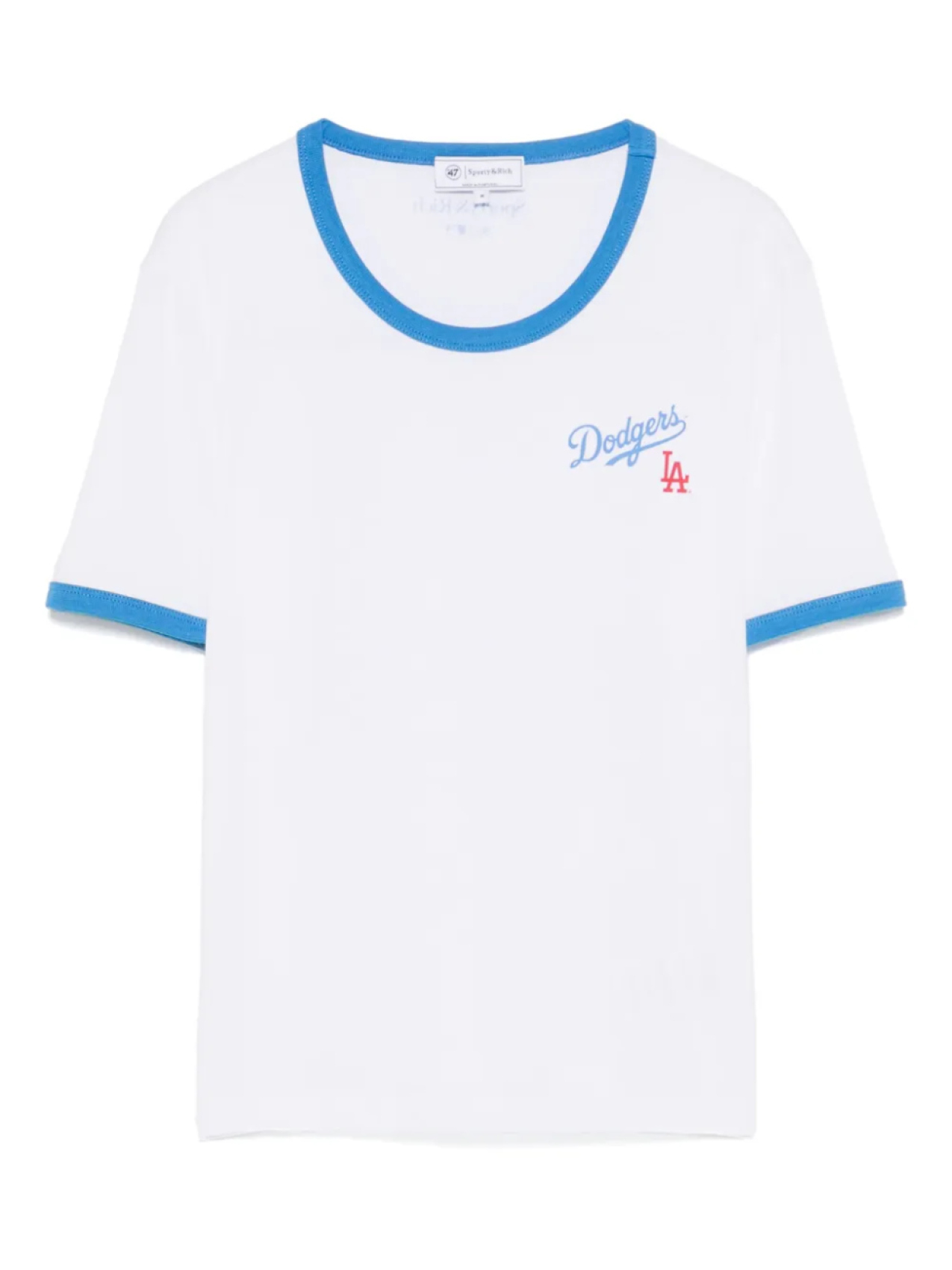 

Футболка Sporty & Rich x The LA Dodgers Serif Ringer, белый