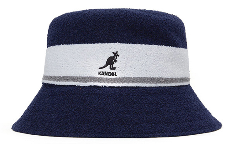 

KANGOL Акриловая нейлоновая модифицированная шляпа-ведро унисекс, Blue White