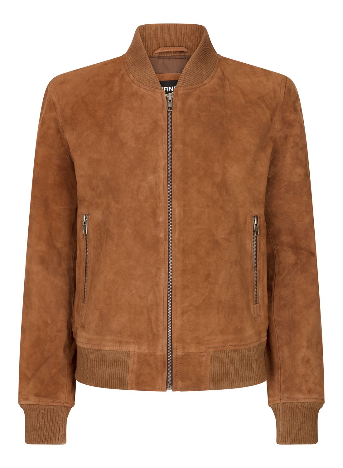

Куртка-бомбер из замши и кожи TruClothing, цвет tan