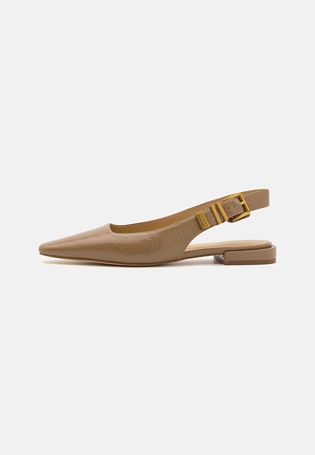 Туфли-лодочки с открытой пяткой DARRINGTON FLAT MICHAEL Michael Kors, коричневый — фото 4