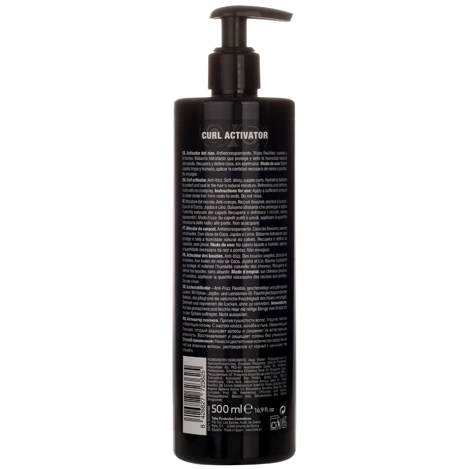Активатор завитка Tahe Magic Rizos Anti-frizz с кокосом, жожоба и льняным маслом, 500 мл Tahe, Off-White — фото 2