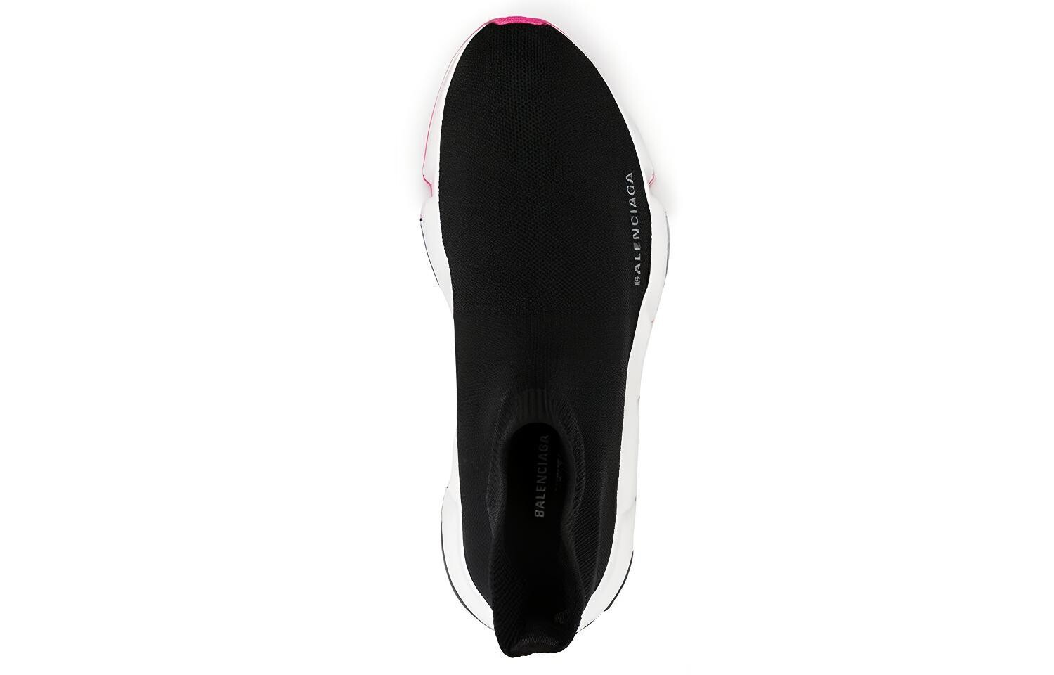 Кроссовки женские Balenciaga Speed Lifestyle, черный / розовый — фото 4