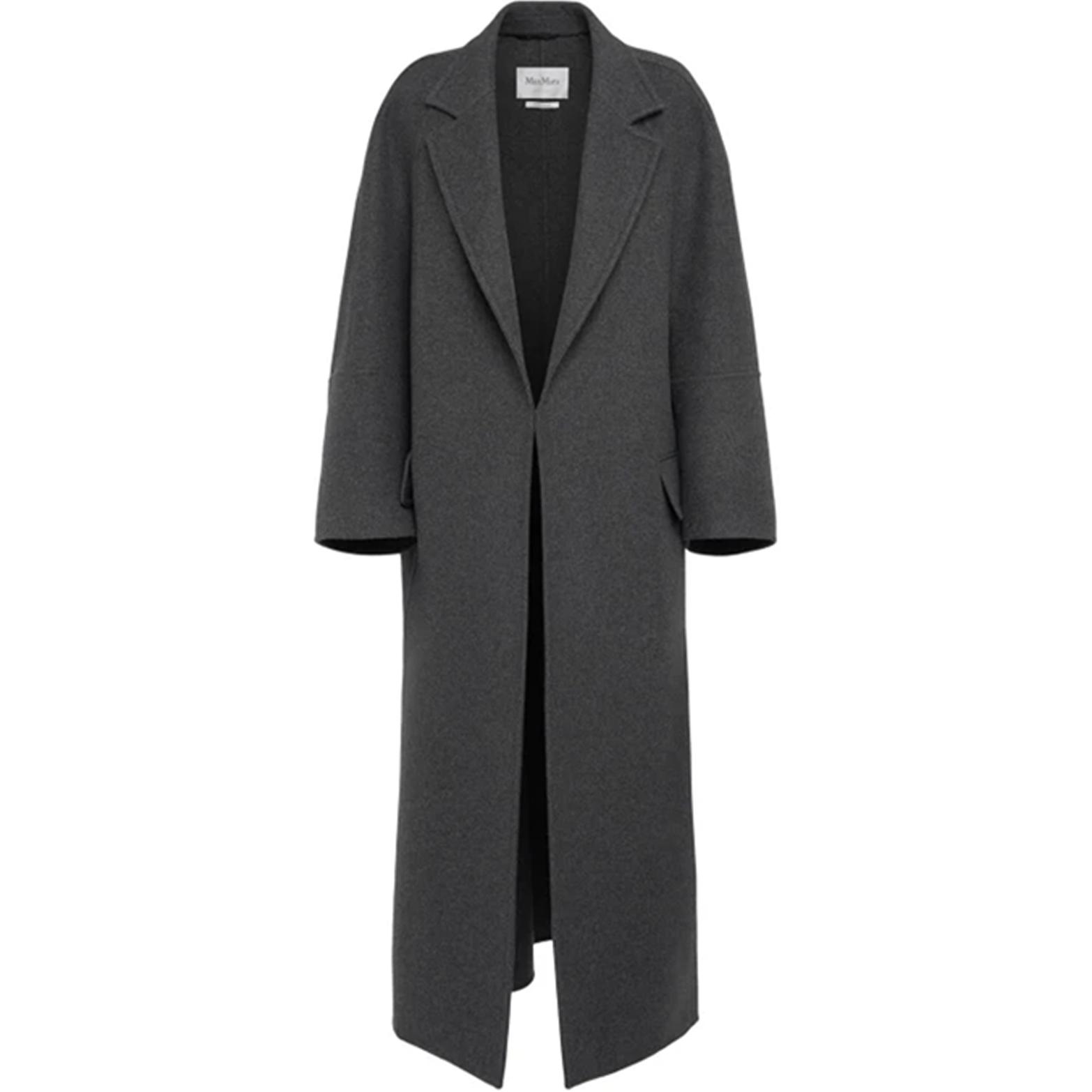 

MaxMara Пальто с V-образным вырезом и длинными рукавами, Gray