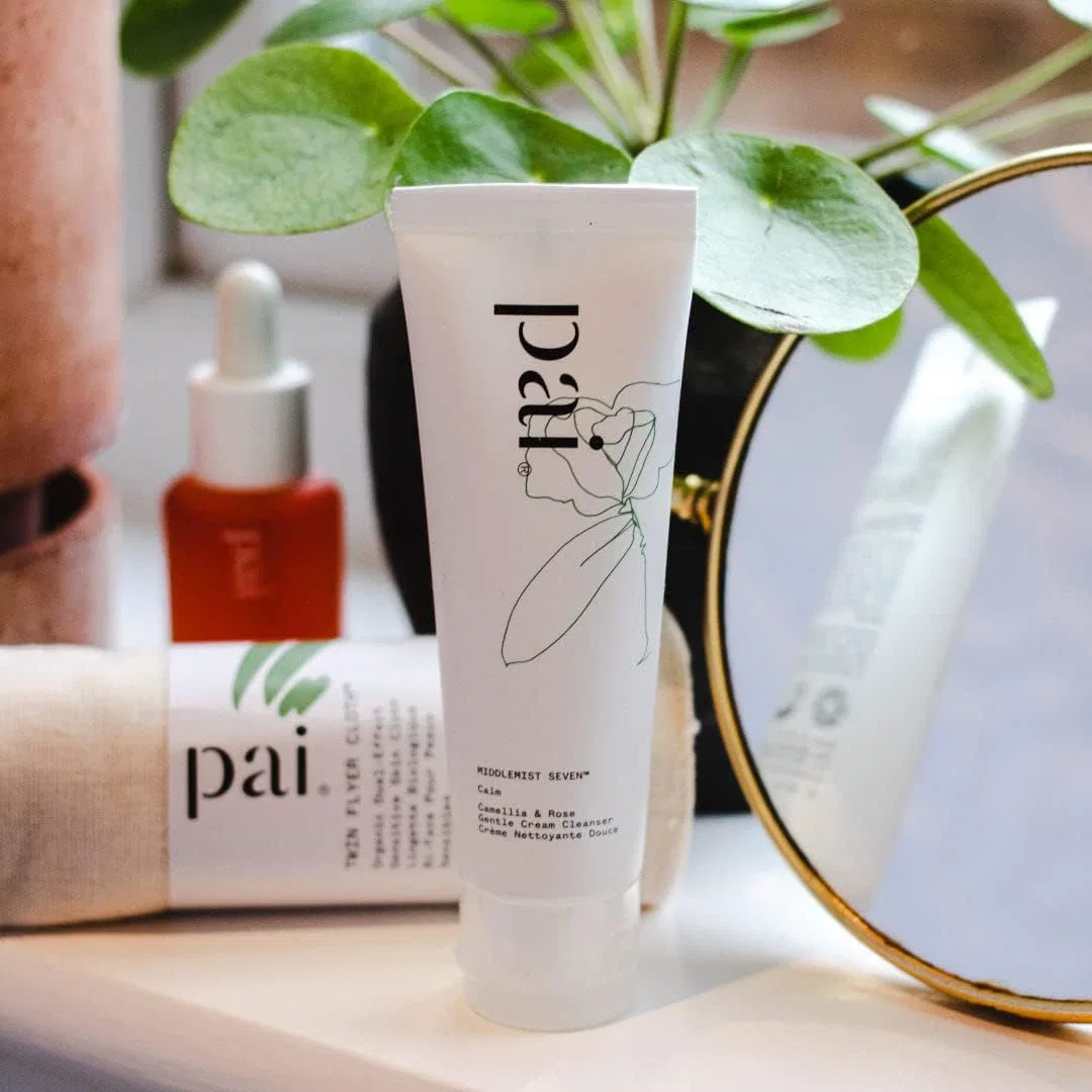 Салфетки для лица Pai Skincare Twin Flyer Organic Dual Effect Face Cloth, 3 шт., муслин/фланель — фото 4