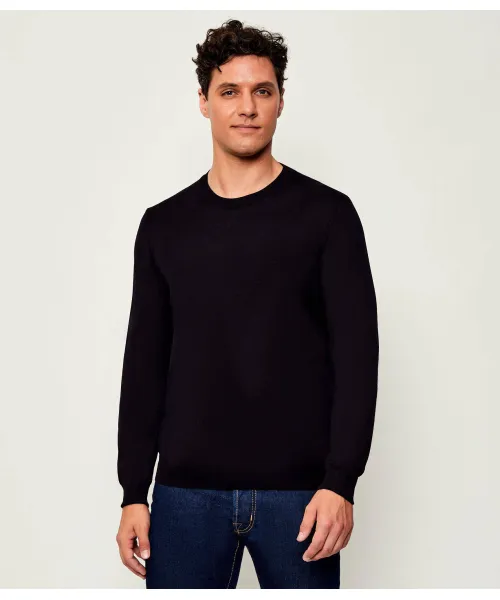 

Шерстяной свитер Мигеля Regular fit Oscar Jacobson, синий