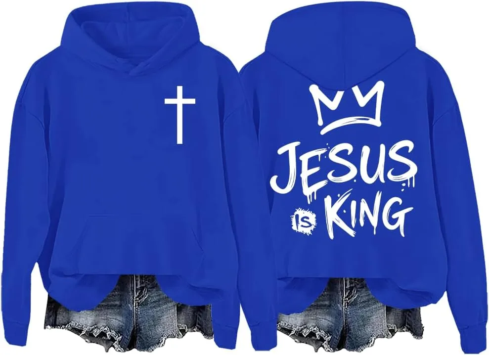

Толстовка Jesus Is King с религиозным принтом
