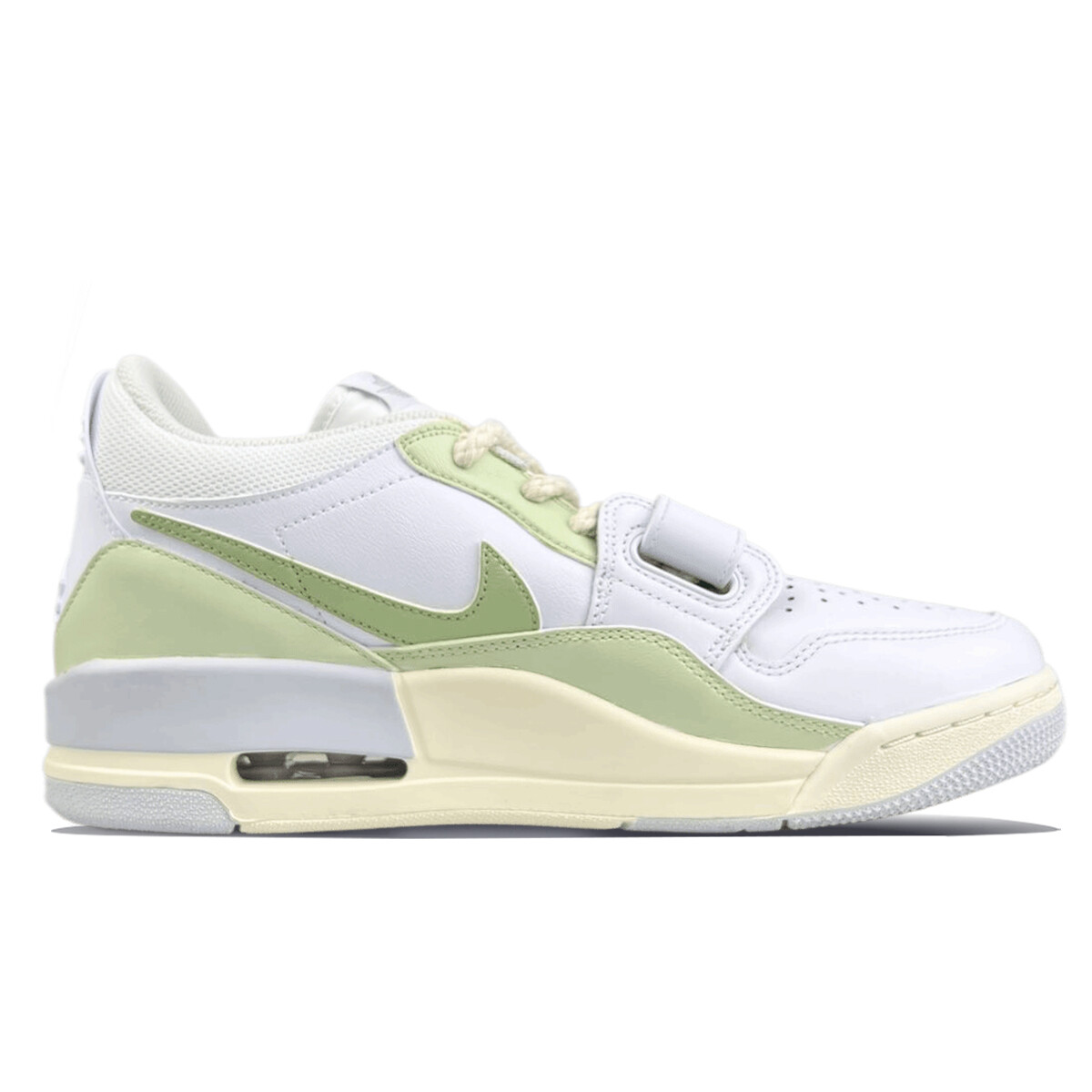 Кроссовки Jordan Legacy 312 Vintage Basketball Shoes Men Low-top White/Green, зеленый — фото 2