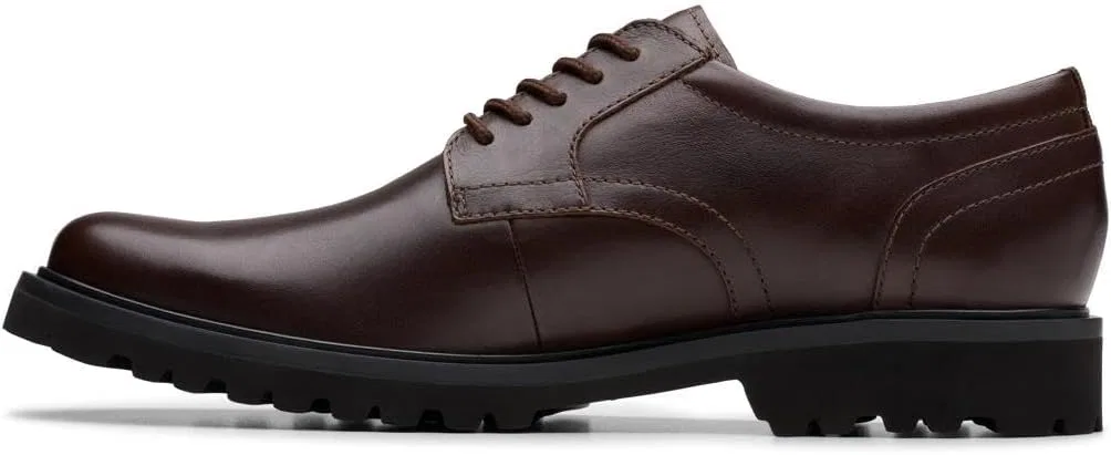 Мужские туфли Clarks Berwick на шнуровке, Black (Black Leather) — фото 2