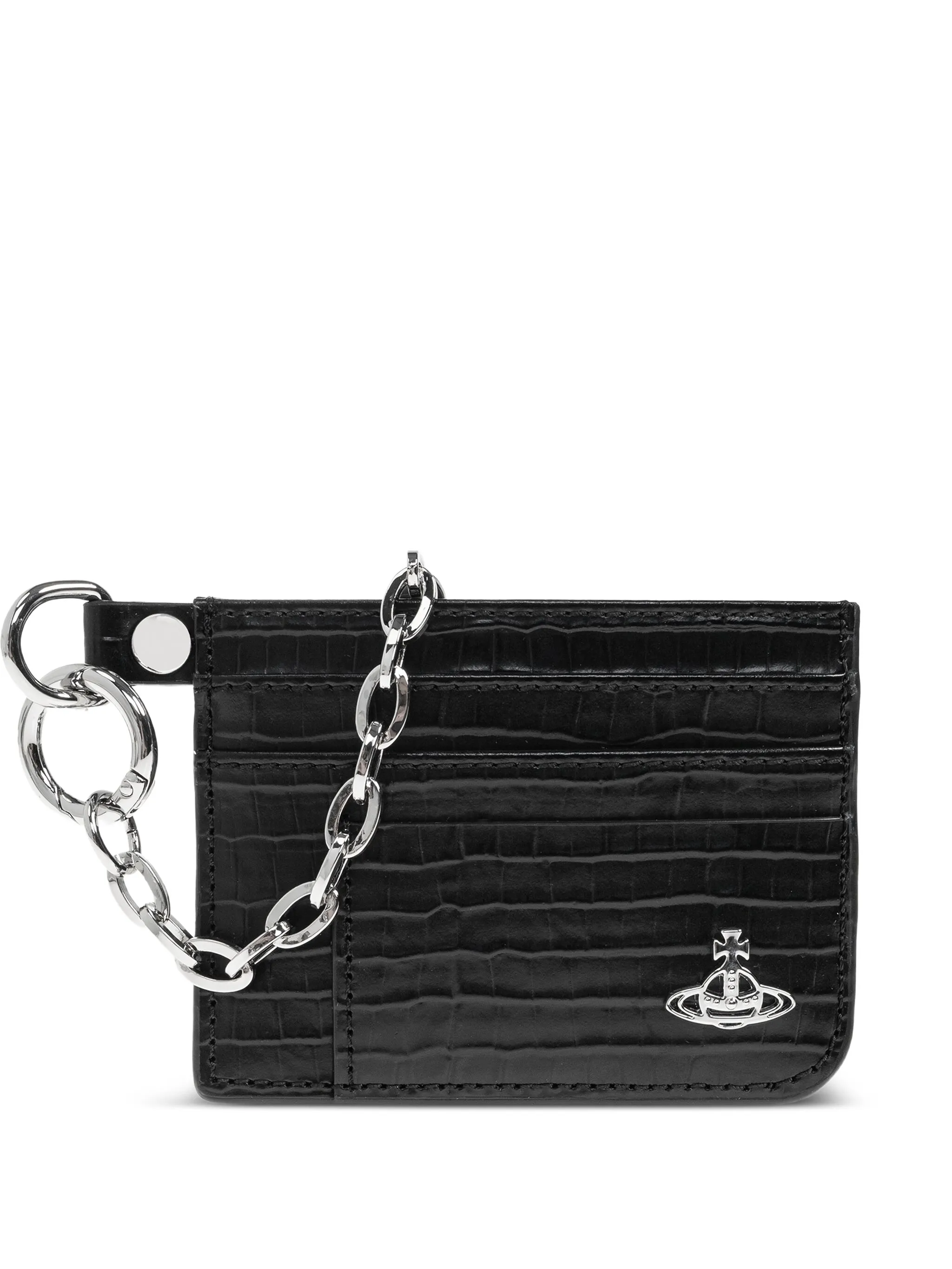 

Картхолдер с тиснением под крокодила Vivienne Westwood, черный