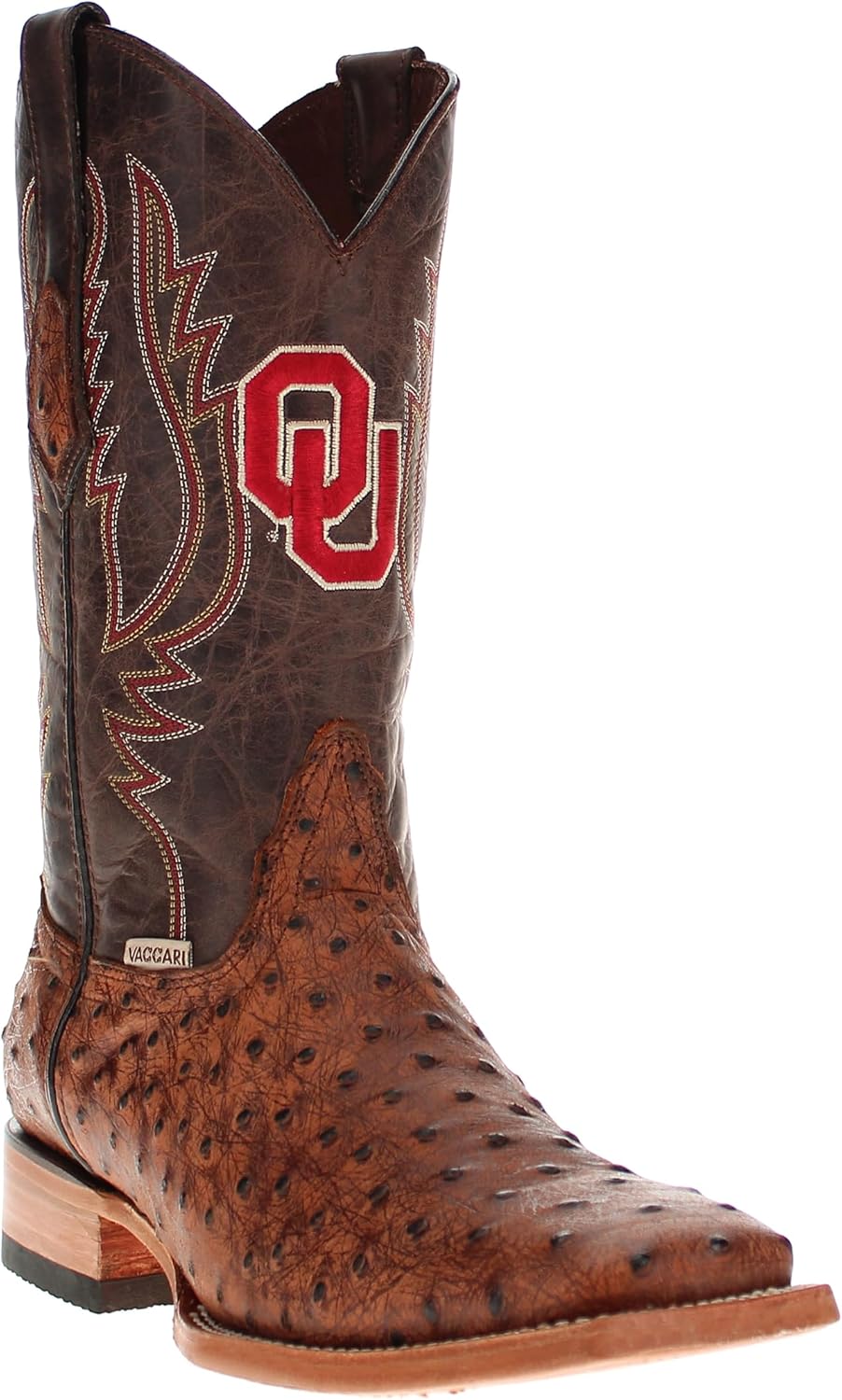 

Мужские ковбойские сапоги Vaccari Cooper с квадратным носком из натуральной кожи с экзотическим принтом и вышивкой лиги NCAA, 8 Oklahoma Sooners