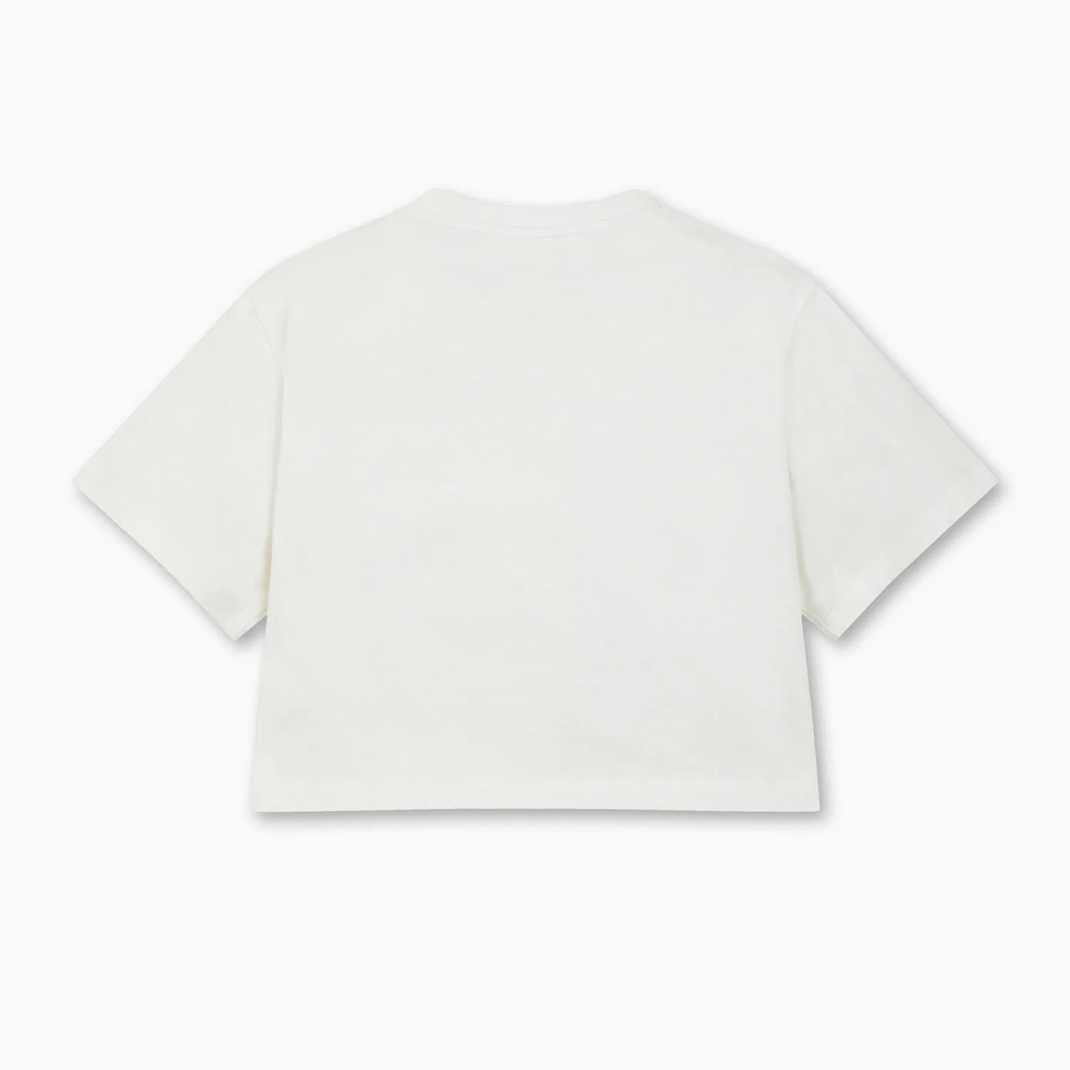 Детская укороченная футболка 5/8 летняя айвори от Benetton Kids — фото 2
