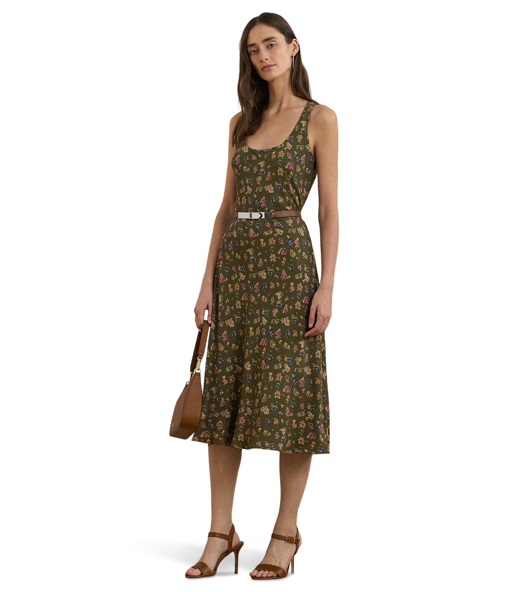 

Платье Lauren Ralph Lauren Zawato-Sleeveless-Day Dress, цвет Olive Multi