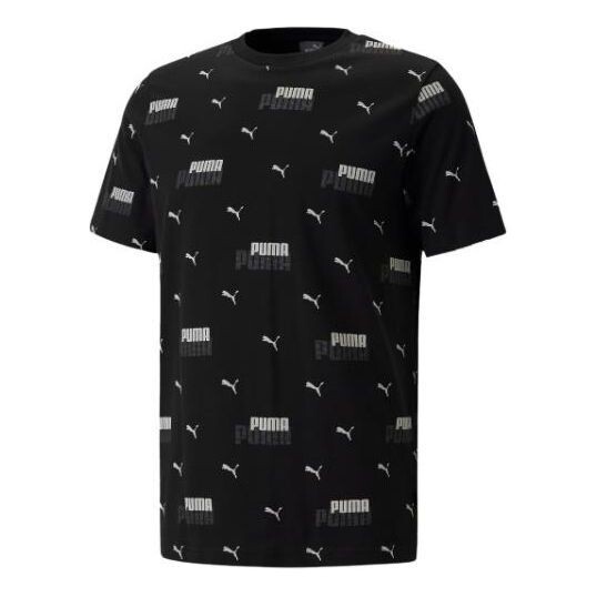 

Футболка essentials logo power printed tee 'black' Puma, черный