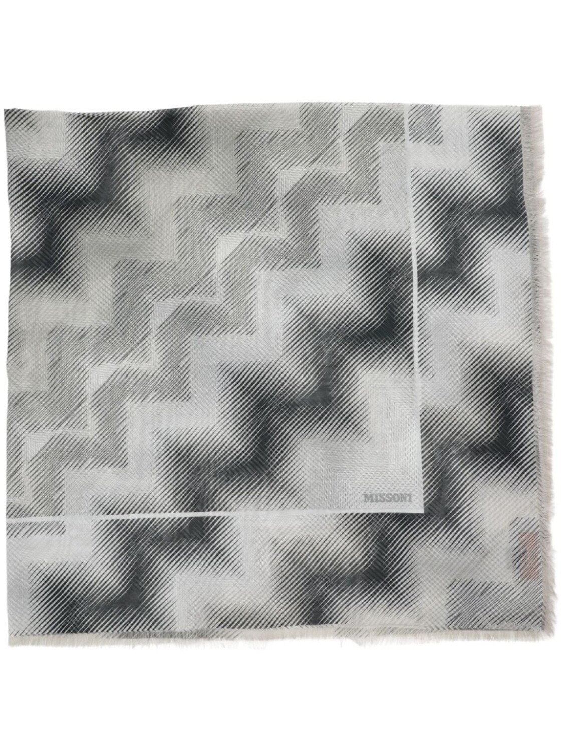 

Шарф Missoni с зигзагообразным узором, серый
