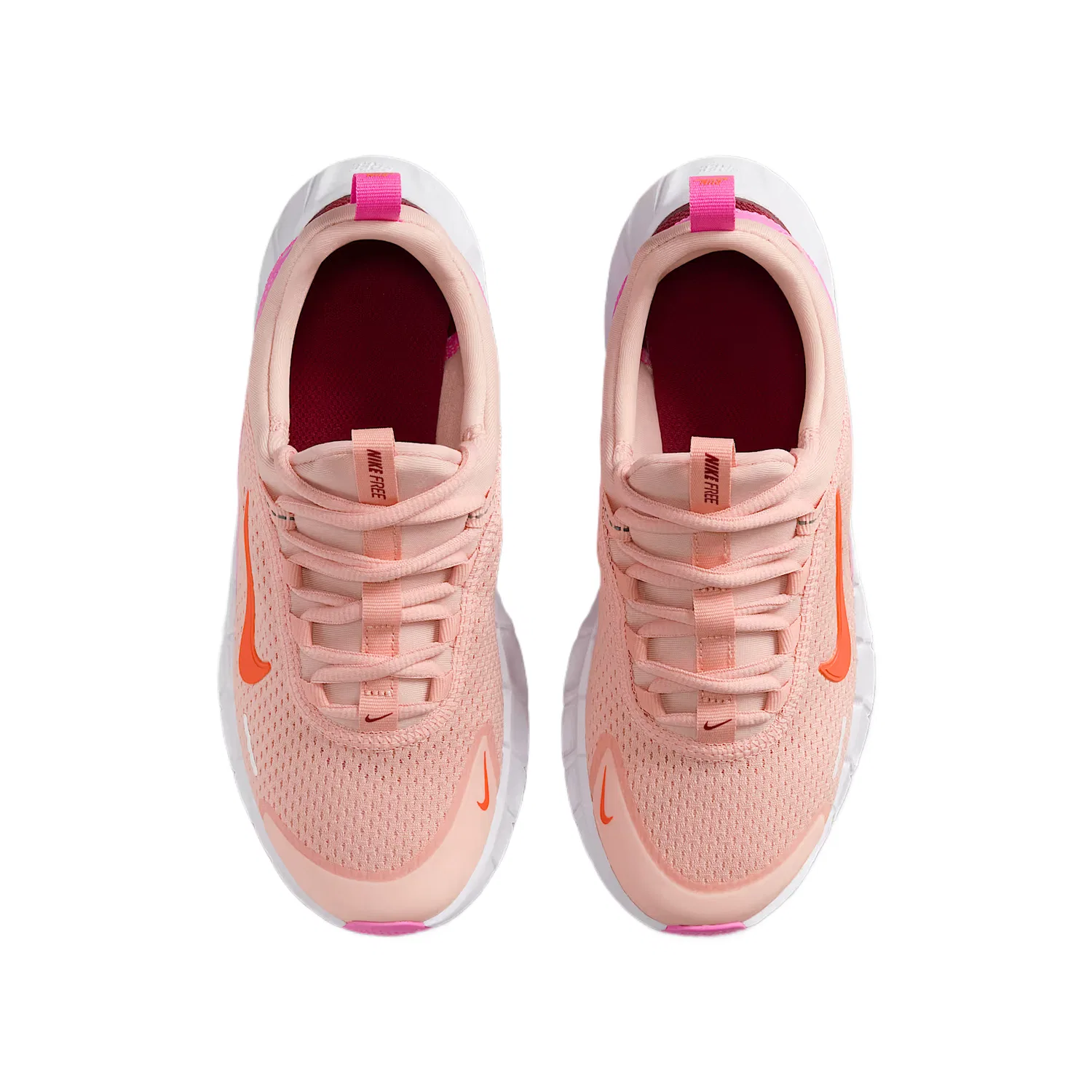 Кроссовки детские Rebound Breathable Low top Running Shoes Nike, Orange Pink/Playful Pink/Team Red/Grass Green Orange — фото 4