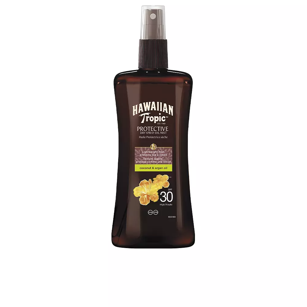 

Солнцезащитный крем Coconut & Argan Dry Oil Spf30 Spray Hawaiian Tropic, 200 мл