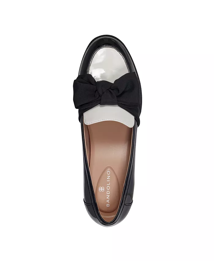 Женские лодочки Lindio Bow Slip-On с зауженным носком Bandolino, мультиколор — фото 4