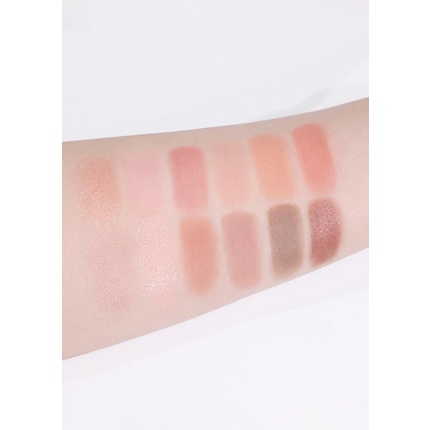 Палитра теней для век Pin Point 01 Peach Coral, ультра-смешиваемая матовая Colorgram — фото 3