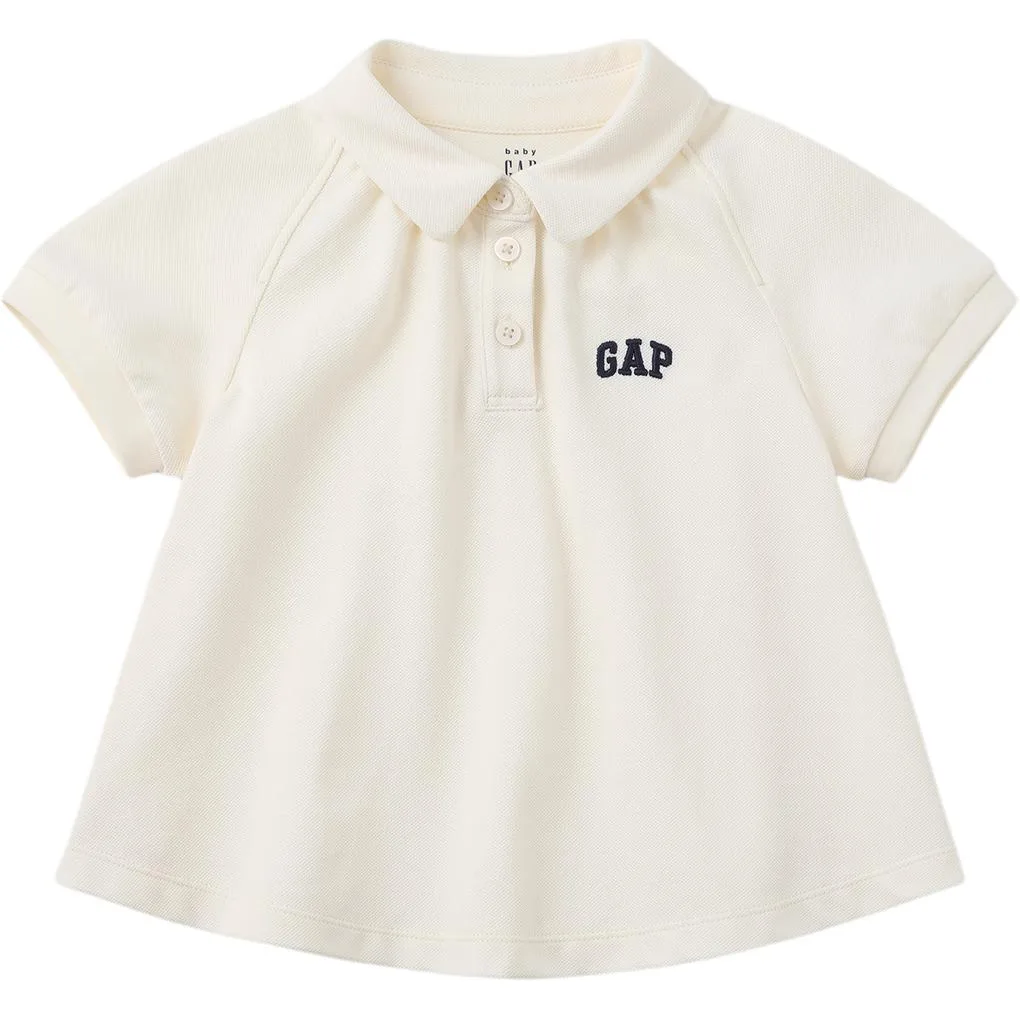 Футболка поло для детей 3-7 лет GAP, Milk White