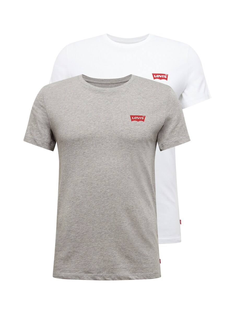 

Рубашка LEVI'S 2 Pack Crewneck Graphic, цвет Grey/White