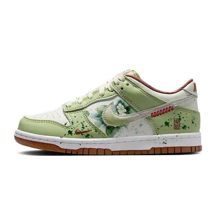 

Nike Удобные кроссовки Dunk Camellia с нескользящей амортизацией и низким верхом для детей и подростков, занимающихся скейтбордингом