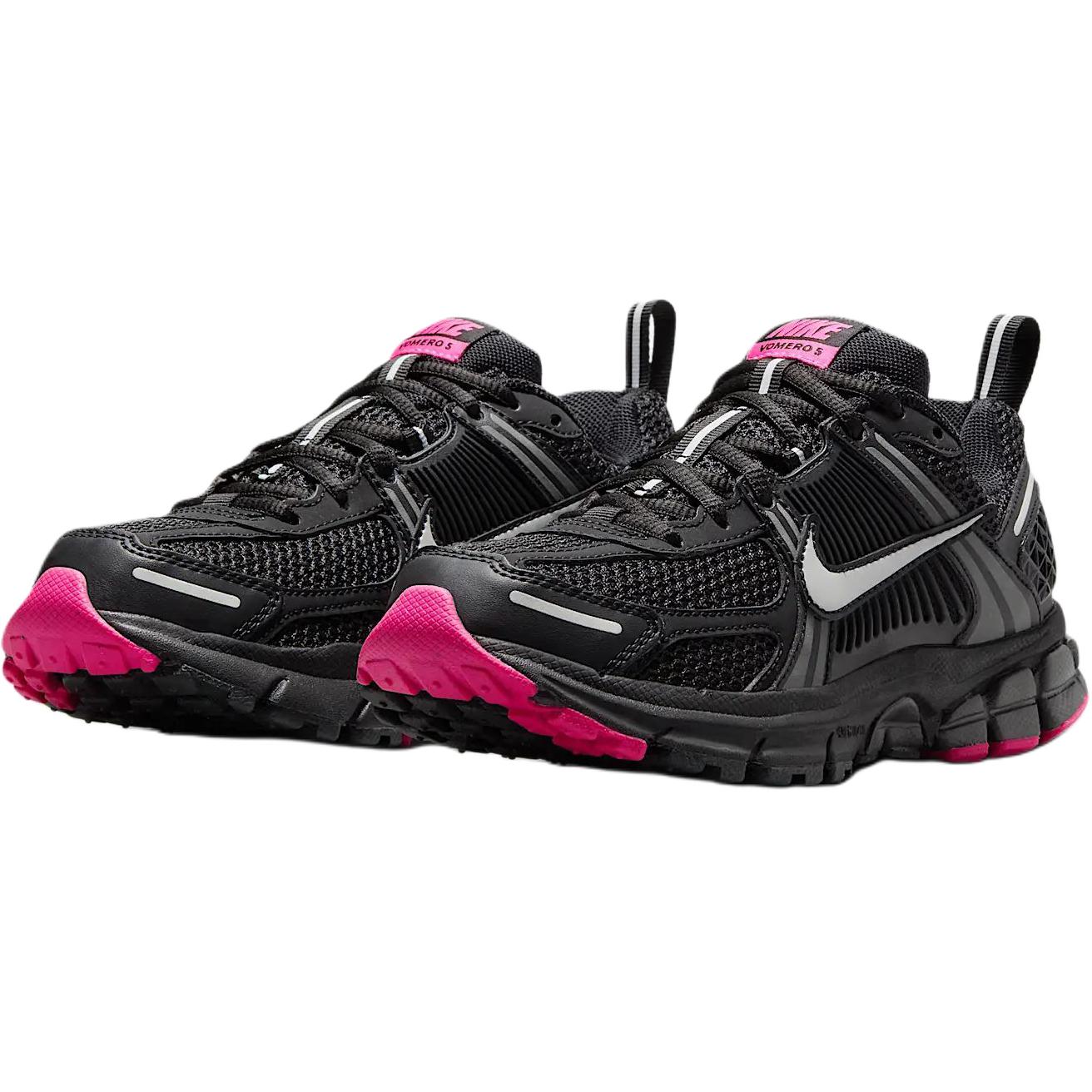 Детские кроссовки Air Zoom Vomero 5 с противоскользящим износостойким верхом Nike, черный — фото 3