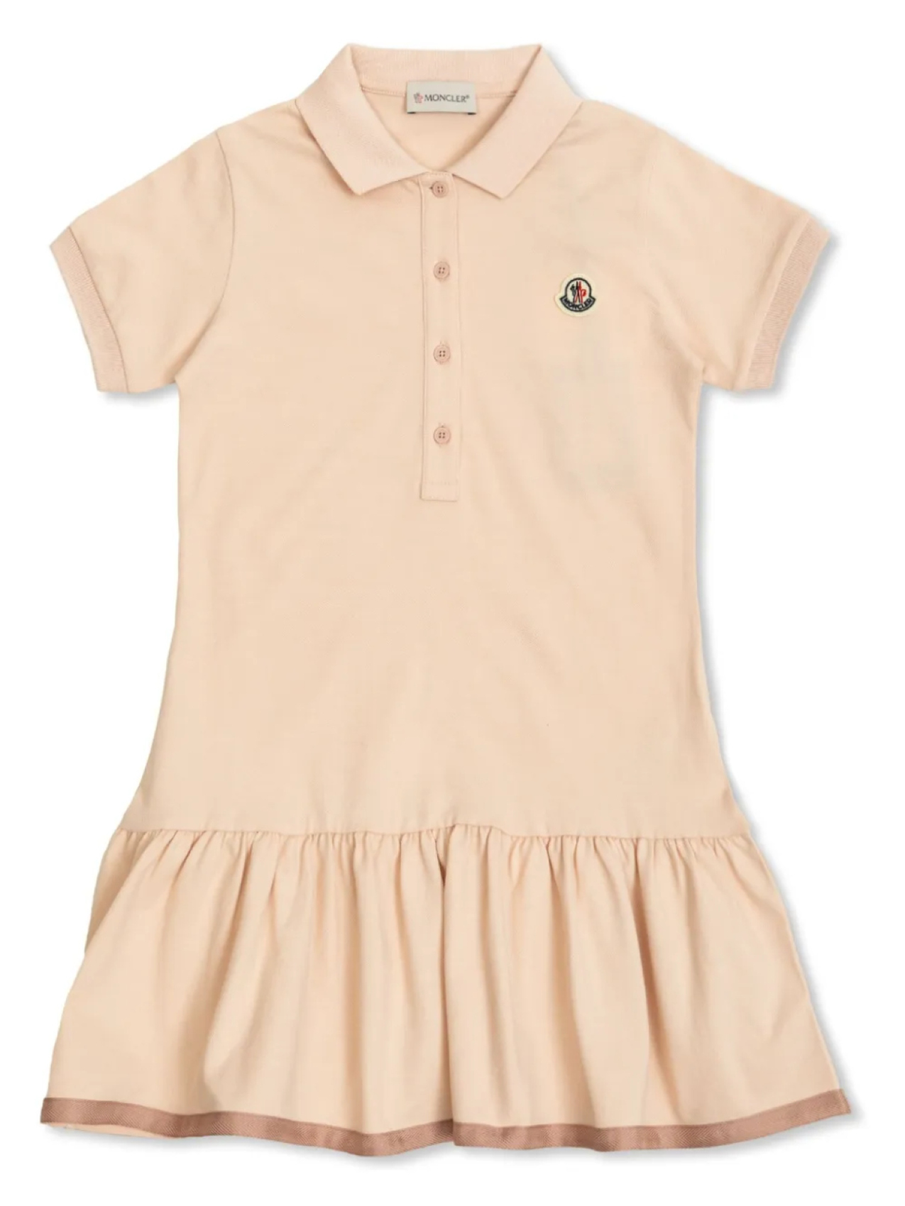

Платье с логотипом Moncler Enfant, розовый