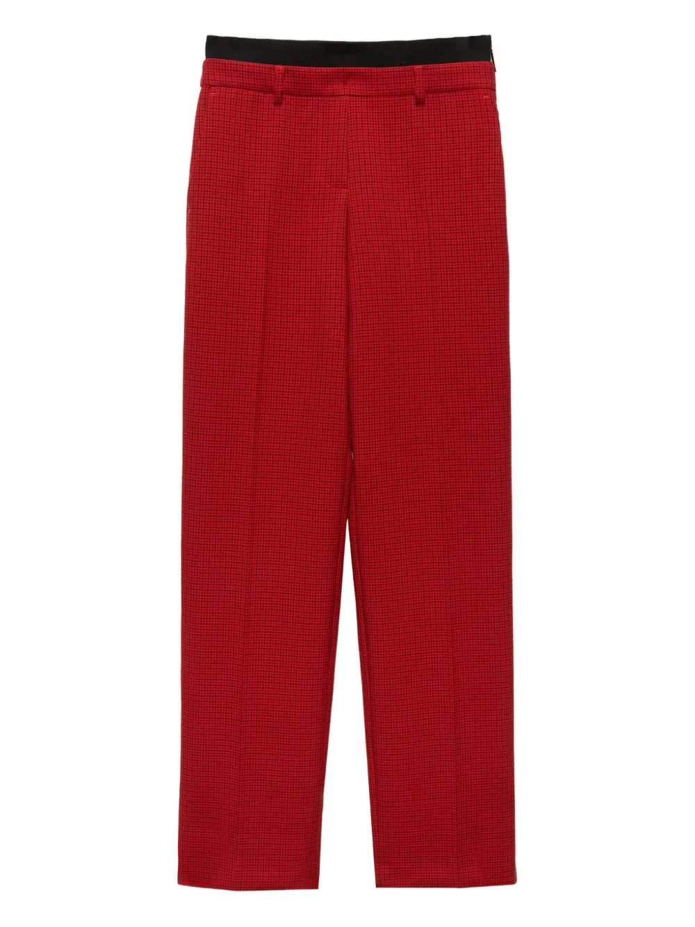 

Брюки в клетку Msgm, красный