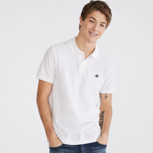 

Мужское поло с коротким рукавом из пике Aeropostale, цвет bleach