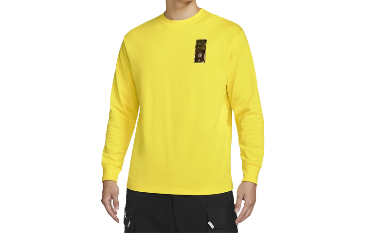 Футболка Air 23 Мужская Европейская Кожа Желтый Jordan, Oupiter Yellow — фото 2