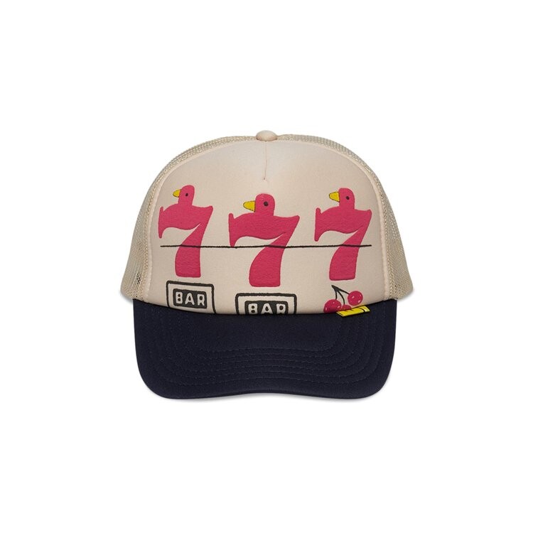 

Бейсболка Kapital Lucky Battery Bird Truck Cap, цвет Ecru/Navy