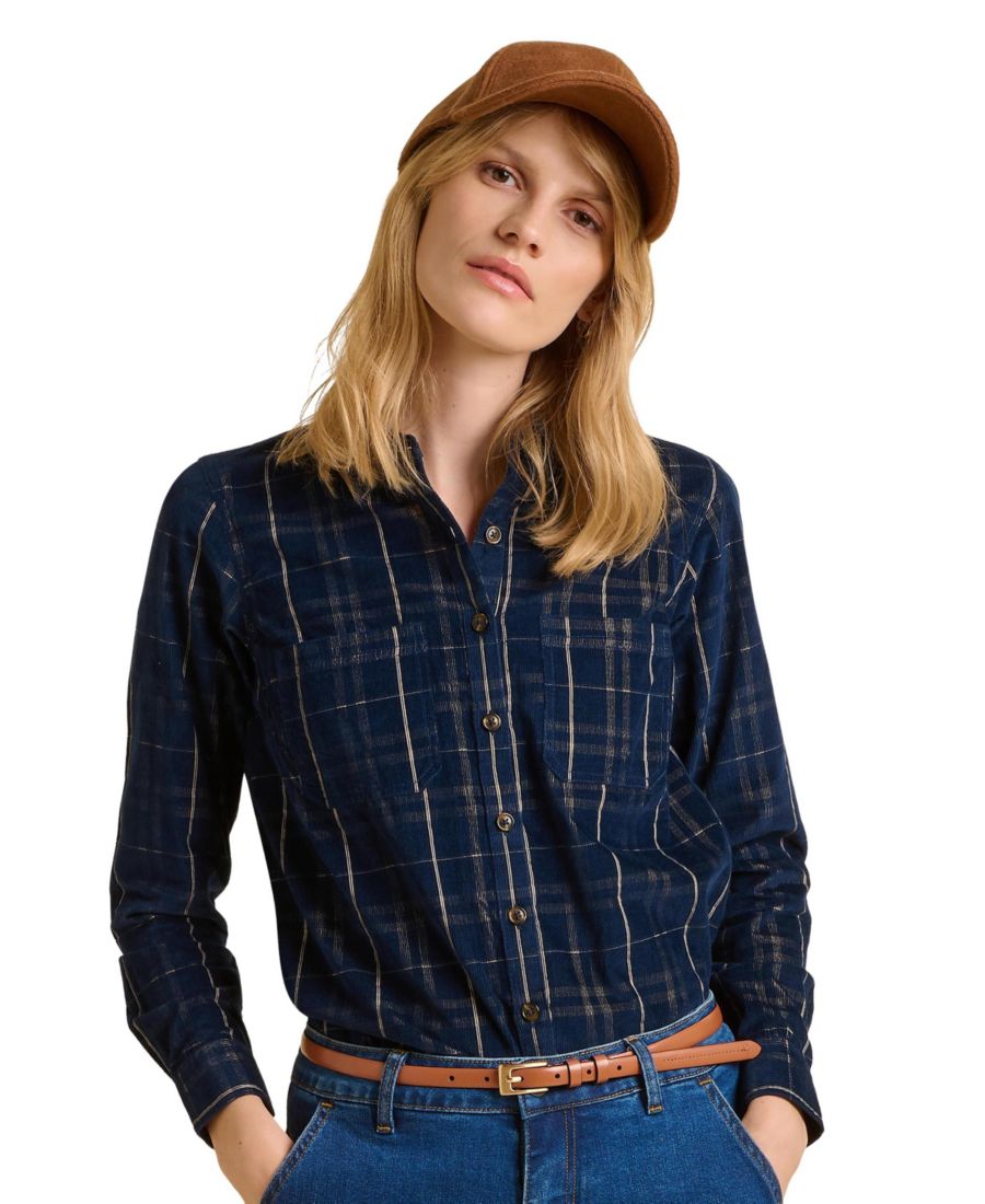 

Женская клетчатая рубашка Frances с длинными рукавами Brakeburn, Blue