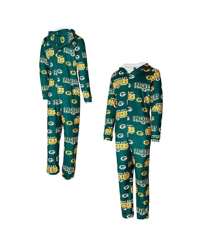 

Женский зеленый костюм Green Bay Packers Roadway с принтом по всей длине из микрофлиса и молнией Concepts Sport