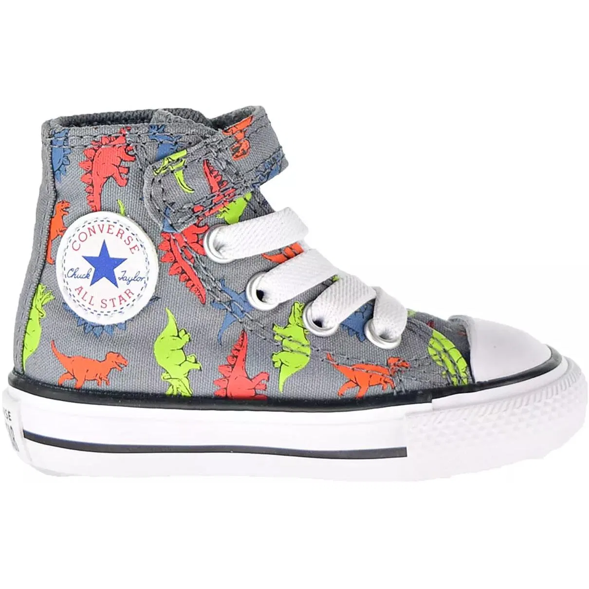 Кроссовки для малышей Converse Chuck Taylor Mid Top Серые — фото 3