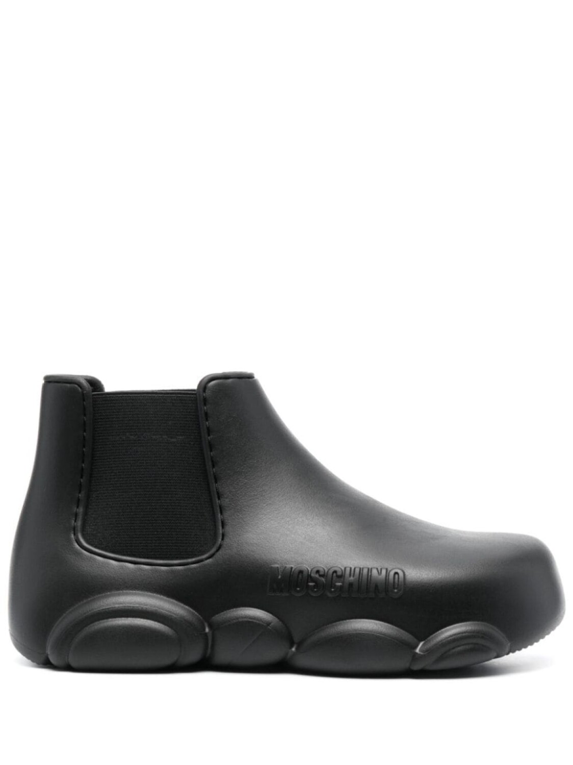 Moschino ботинки Gummy 40 с тисненым логотипом, черный