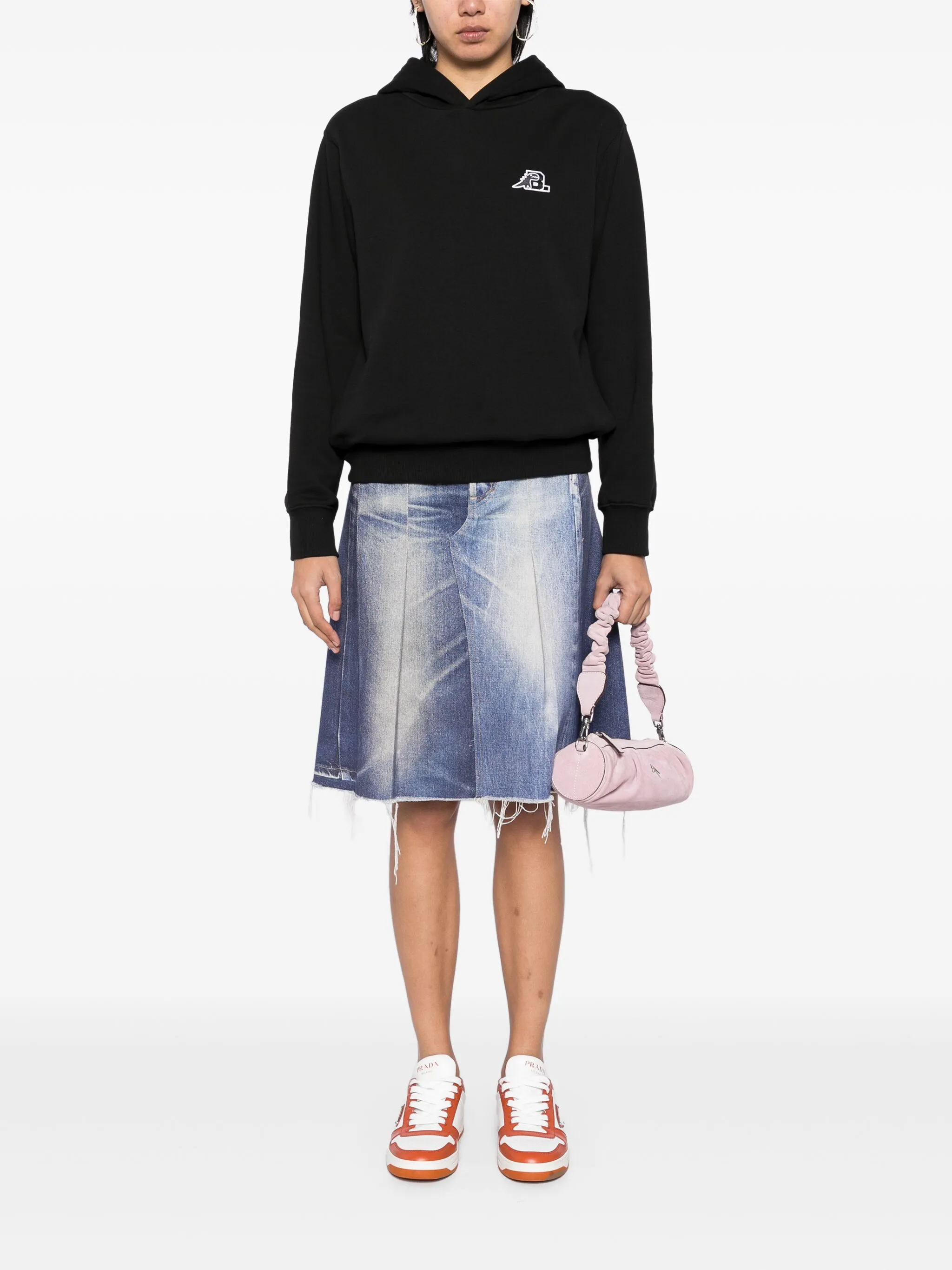 

Худи с нашивкой-логотипом Sport B. By Agnès B., черный