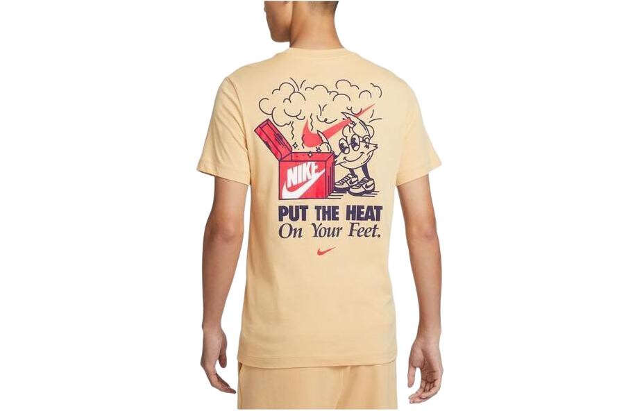 Одежда Футболка мужская желтая Nike, желтый — фото 2
