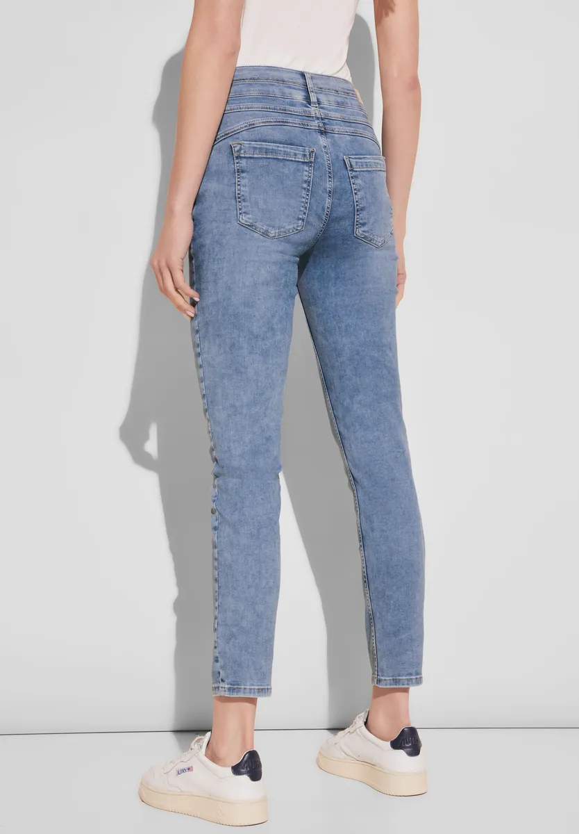 

Джинсы узкого кроя STREET ONE, 5 карманов, цвет Bright Indigo Wash
