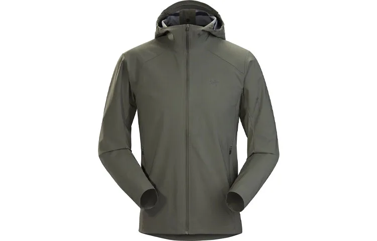 Куртка мужская тонкая с капюшоном TRINO SL Arcteryx, Vintage Green/TATSU — фото 4