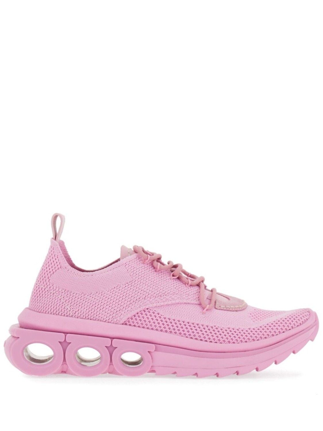 

Ferragamo кроссовки с декором Gancini, розовый